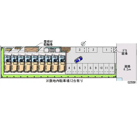 東金市堀上　月極駐車場（LP）